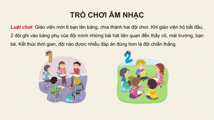 Giáo án PPT Âm nhạc 6 chân trời Tiết 1: Bài hát Mùa khai trường, Nhạc cụ thể hiện tiết tấu Bài thực hành số 1