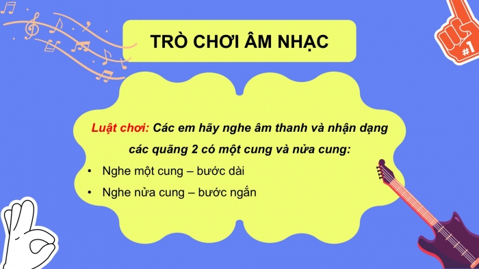 Giáo án PPT Âm nhạc 6 chân trời Tiết 15: Bài đọc nhạc số 4, Cung và nửa cung