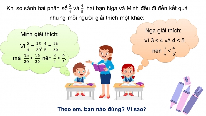 Giáo án PPT Toán 6 chân trời Bài 3: So sánh phân số