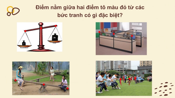 Giáo án PPT Toán 6 chân trời Bài 5: Trung điểm của đoạn thẳng