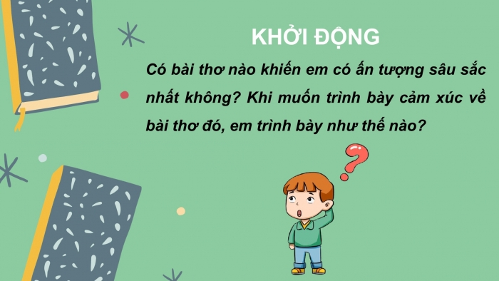 Giáo án PPT Ngữ văn 6 chân trời Bài 7: Viết đoạn văn ghi lại cảm xúc về một bài thơ