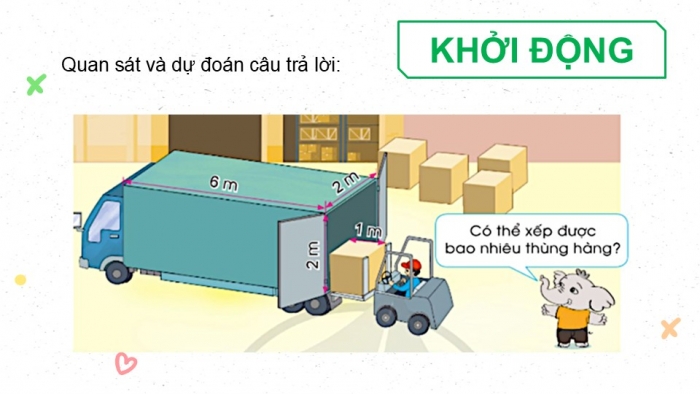 Giáo án điện tử Toán 5 cánh diều Bài 64: Mét khối