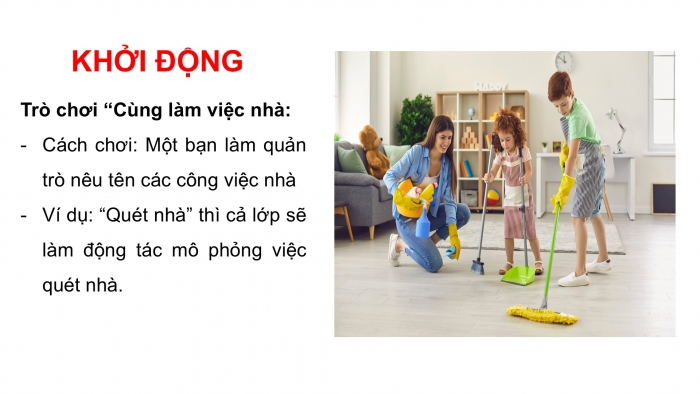 Giáo án PPT HĐTN 6 kết nối Tuần 19: Em làm việc nhà