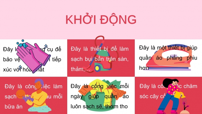 Giáo án PPT HĐTN 6 kết nối Tuần 20: Em làm việc nhà (tiếp)