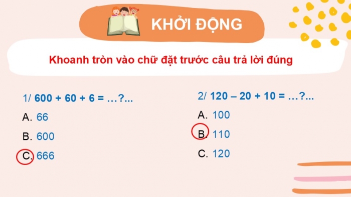 Giáo án PPT Toán 2 kết nối Bài 75: Ôn tập chung