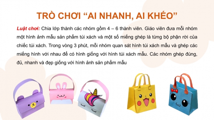 Giáo án PPT Mĩ thuật 2 cánh diều Bài 10: Chiếc túi xách xinh xắn