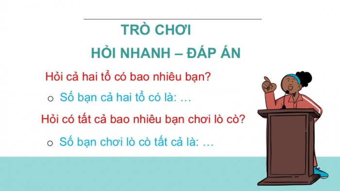 Giáo án PPT Toán 2 chân trời bài Em giải bài toán