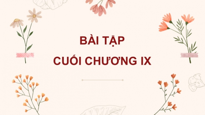 Giáo án PPT Toán 6 kết nối Bài tập cuối chương IX