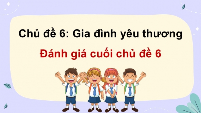 Giáo án điện tử Hoạt động trải nghiệm 9 cánh diều Đánh giá cuối Chủ đề 6