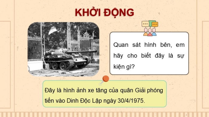 Giáo án điện tử Lịch sử và Địa lí 5 chân trời Bài 15: Chiến dịch Hồ Chí Minh năm 1975