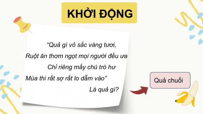 Giáo án điện tử Công nghệ 9 Trồng cây ăn quả Cánh diều Bài 9: Kĩ thuật trồng và chăm sóc cây chuối