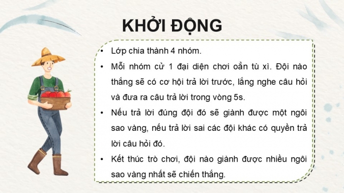 Giáo án điện tử Công nghệ 9 Trồng cây ăn quả Cánh diều Bài Ôn tập