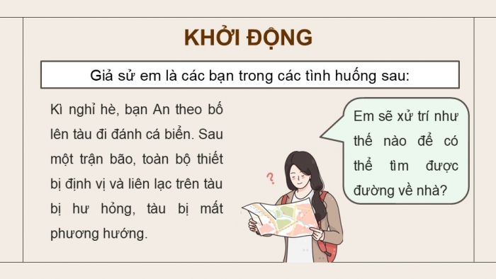 Giáo án điện tử Quốc phòng an ninh 12 cánh diều Bài 7: Tìm và giữ phương hướng