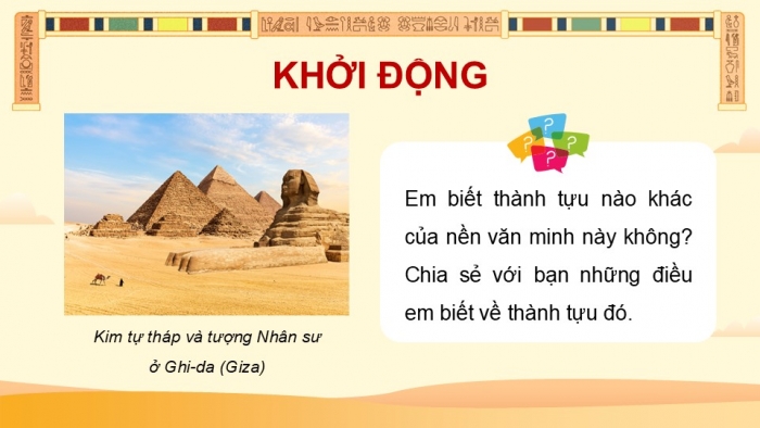 Giáo án điện tử Lịch sử và Địa lí 5 kết nối Bài 24: Văn minh Ai Cập