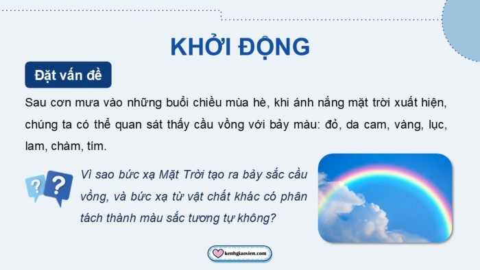 Giáo án điện tử chuyên đề Vật lí 12 kết nối Bài 11: Quang phổ vạch của nguyên tử