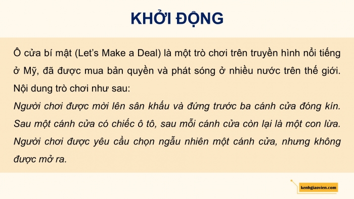 Giáo án điện tử Toán 12 kết nối Bài 18: Xác suất có điều kiện