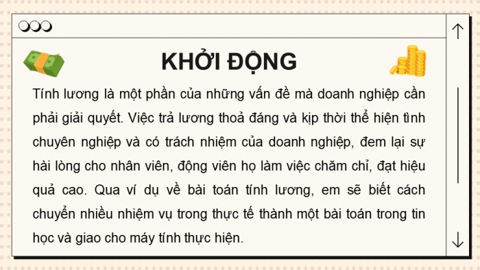 Giáo án điện tử Tin học 9 kết nối Bài 15: Bài toán tin học