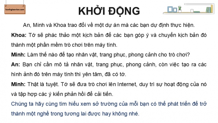 Giáo án điện tử Tin học 9 kết nối Bài 17: Tin học và thế giới nghề nghiệp