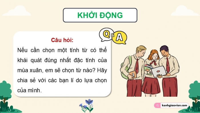 Giáo án điện tử Ngữ văn 9 chân trời Bài 10: Mùa xuân chín (Hàn Mặc Tử)