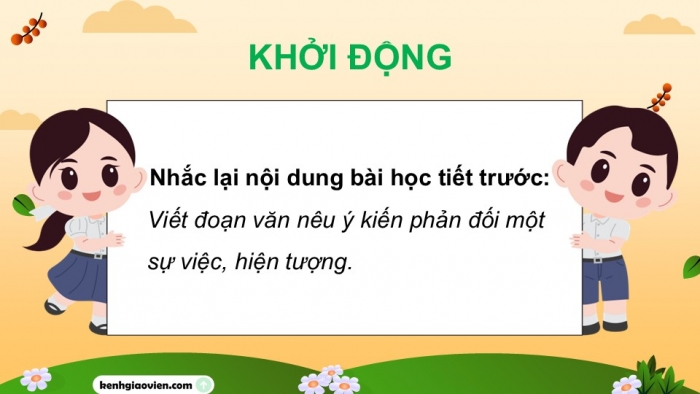 Giáo án điện tử Tiếng Việt 5 kết nối Bài 30: Đánh giá, chỉnh sửa đoạn văn nêu ý kiến phản đối một sự việc, hiện tượng