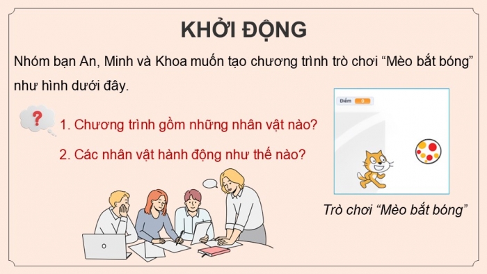 Giáo án điện tử Tin học 5 kết nối Bài 16: Từ kịch bản đến chương trình