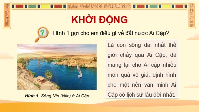 Giáo án điện tử Lịch sử và Địa lí 5 chân trời Bài 23: Văn minh Ai Cập