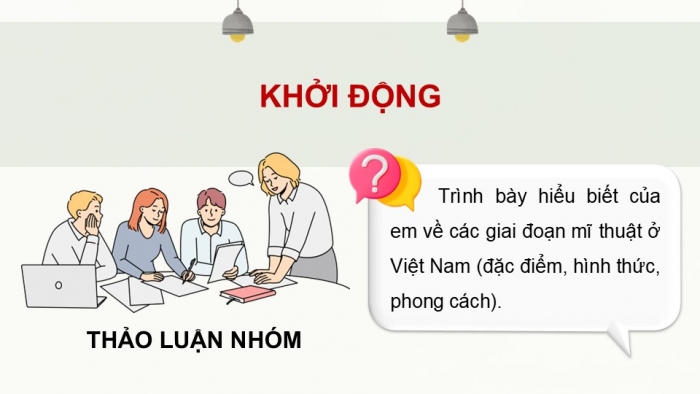 Giáo án điện tử Mĩ thuật 9 kết nối Bài 13: Khuynh hướng sáng tác mĩ thuật