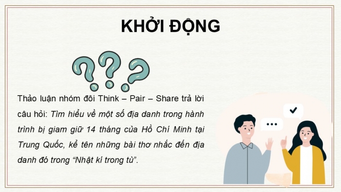 Giáo án PPT dạy thêm Ngữ văn 12 cánh diều bài 6: Nhật kí trong tù (Hồ Chí Minh) - vb Lai Tân