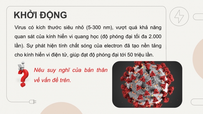 Giáo án điện tử chuyên đề Vật lí 12 chân trời Bài 8: Lưỡng tính sóng hạt