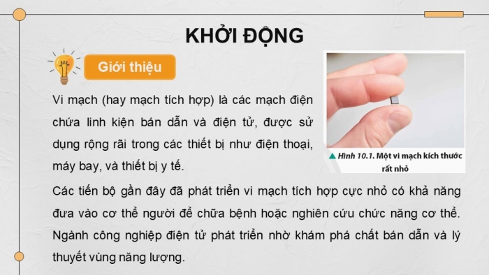 Giáo án điện tử chuyên đề Vật lí 12 chân trời Bài 10: Vùng năng lượng