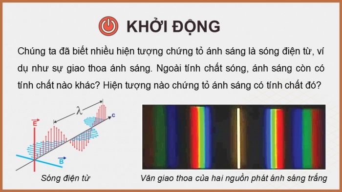 Giáo án điện tử chuyên đề Vật lí 12 cánh diều Bài 1: Năng lượng photon và hiệu ứng quang điện