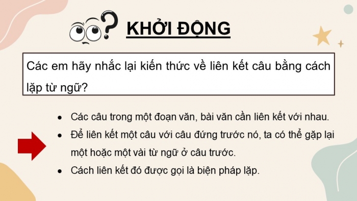 Giáo án điện tử Tiếng Việt 5 cánh diều Bài 17: Liên kết câu bằng cách thay thế từ ngữ