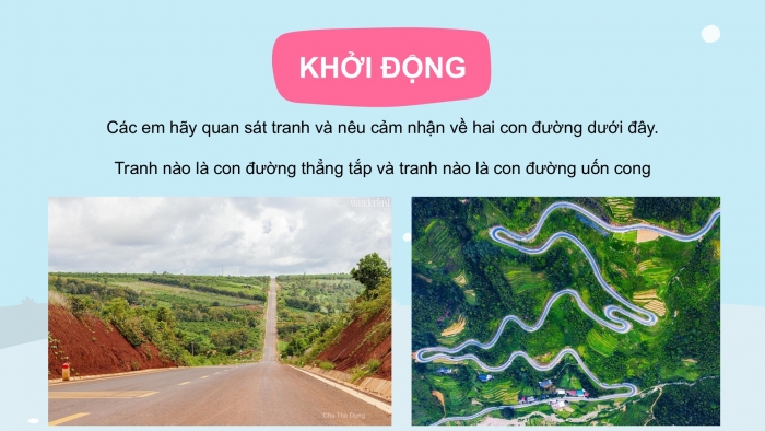 Giáo án PPT Toán 2 cánh diều bài Đường thẳng – Đường cong, Đường gấp khúc