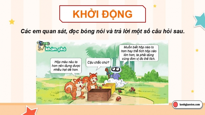 Giáo án điện tử Toán 5 kết nối Bài 46: Xăng-ti-mét khối. Đề-xi-mét khối