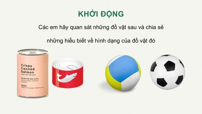 Giáo án PPT Toán 2 cánh diều bài Khối trụ – Khối cầu