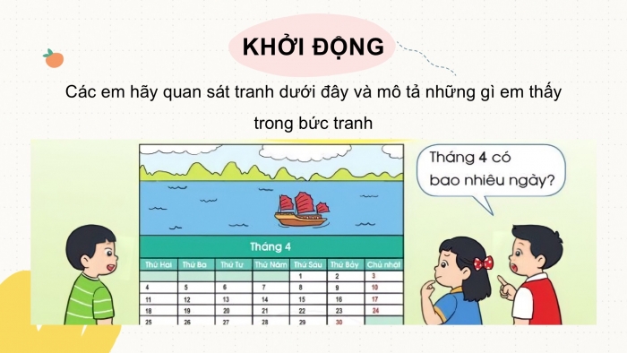 Giáo án PPT Toán 2 cánh diều bài Ngày – Tháng