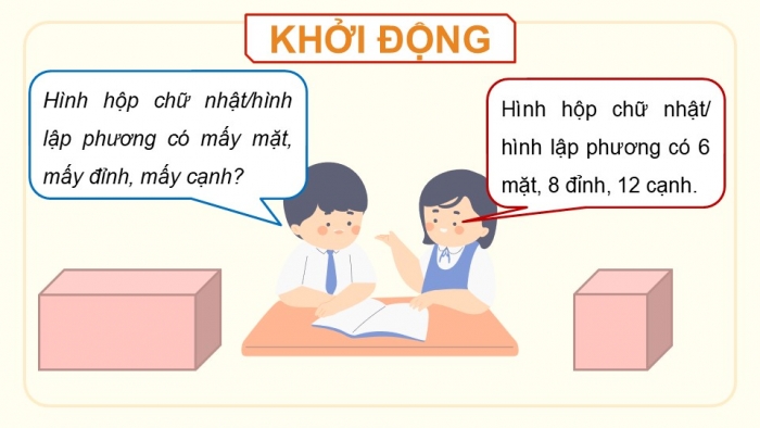 Giáo án điện tử Toán 5 kết nối Bài 54: Thực hành tính toán và ước lượng thể tích một số hình khối