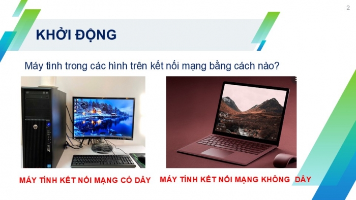 Giáo án PPT Tin học 6 cánh diều Bài 3: Mạng có dây và mạng không dây