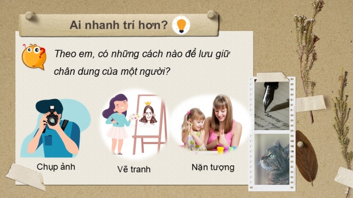 Giáo án PPT Mĩ thuật 6 cánh diều Bài 1: Chân dung bạn em