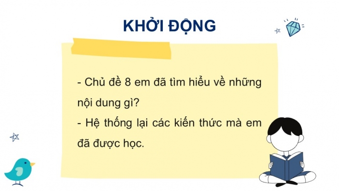 Giáo án PPT KHTN 6 chân trời Ôn tập Chủ đề 8