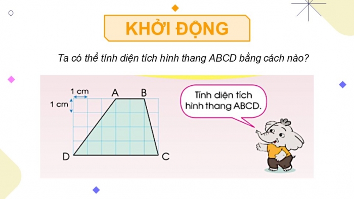 Giáo án điện tử Toán 5 cánh diều Bài 53: Diện tích hình thang