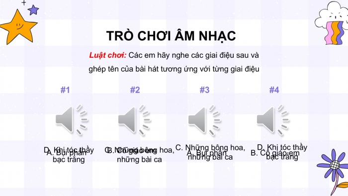 Giáo án PPT Âm nhạc 6 cánh diều Tiết 1: Hát bài Bụi phấn, Nghệ sĩ Nhân dân Quách Thị Hồ, Trải nghiệm và khám phá