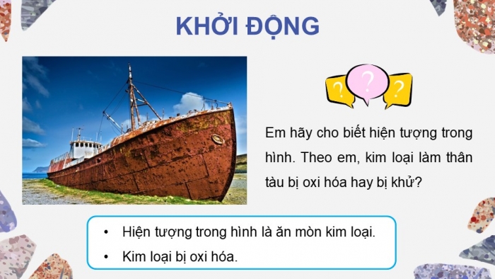 Giáo án điện tử Hoá học 12 chân trời Bài 16: Hợp kim – Sự ăn mòn kim loại