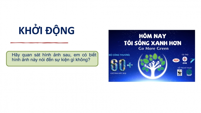 Giáo án PPT Ngữ văn 6 cánh diều Bài 5: Giờ Trái Đất