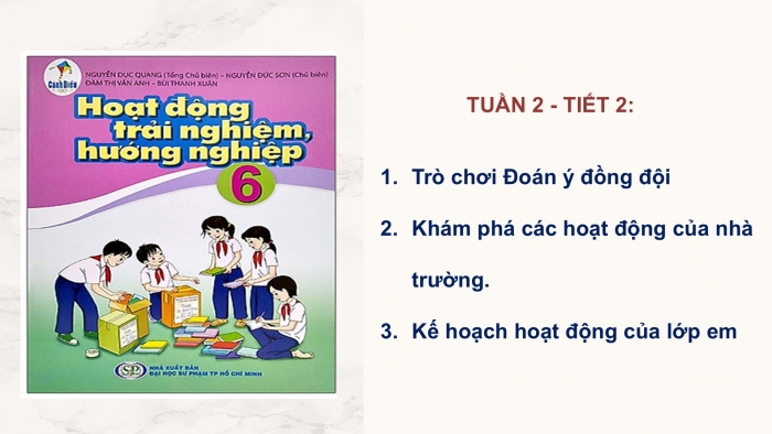 Giáo án PPT HĐTN 6 cánh diều Chủ đề 1: Trường học mới của em - Tuần 2