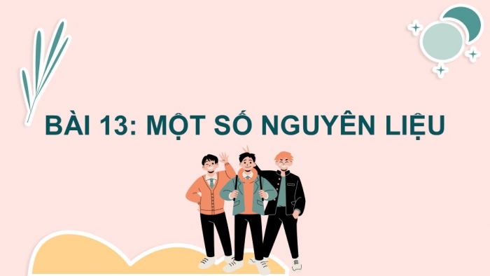 Giáo án PPT KHTN 6 chân trời Bài 13: Một số nguyên liệu