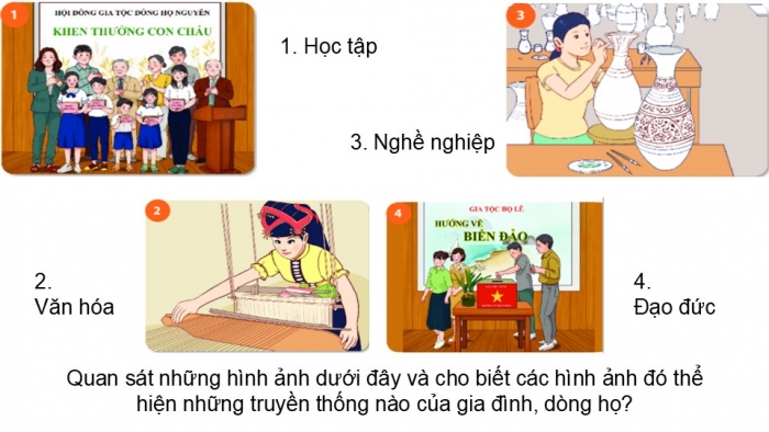 Giáo án PPT Công dân 6 chân trời Bài 1: Tự hào về truyền thống gia đình, dòng họ