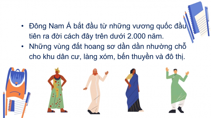 Giáo án PPT Lịch sử 6 chân trời Bài 12: Các vương quốc ở Đông Nam Á trước thế kỉ X