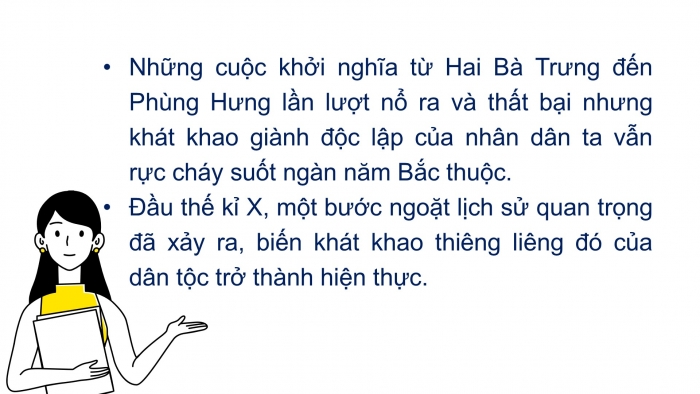 Giáo án PPT Lịch sử 6 chân trời Bài 19: Bước ngoặt lịch sử đầu thế kỉ X