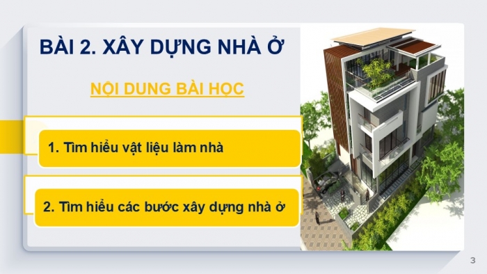 Giáo án PPT Công nghệ 6 kết nối Bài 2: Xây dựng nhà ở